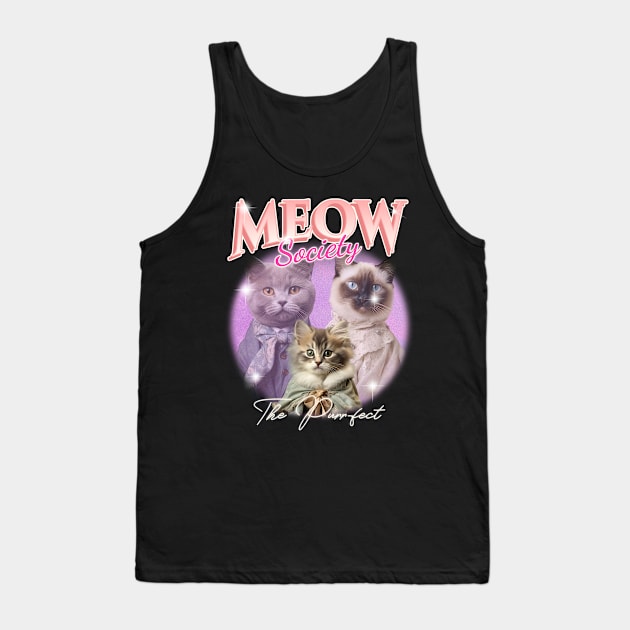 Meow Lovers Gifts For Cat Lovers Tank Top by TayaDesign